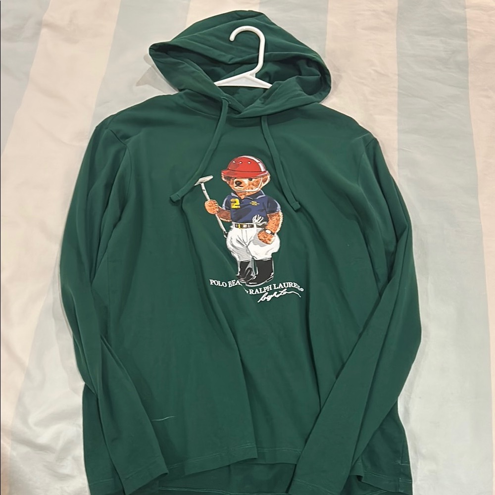 Polo by Ralph Lauren Green Bear Graphic Hoodie